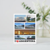 Carte Postale Argentine - I Love - (Debout devant)