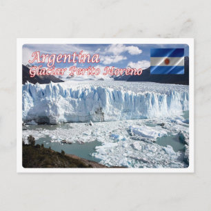 Carte Postale Argentine - Père Noël Cruz - Glaciar Perit -
