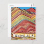 Carte Postale Argentine Sept Colours Hill Quebrada de Humahuaca (Devant / Derrière)