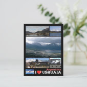Carte Postale Argentine - Ushuaia - I Love - (Debout devant)