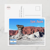 Carte Postale Argentine - Valle de la Luna - (Devant / Derrière)