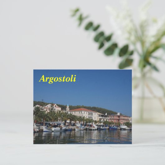 Carte postale Argostoli (Debout devant)