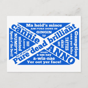 Carte Postale Argot écossais et expressions