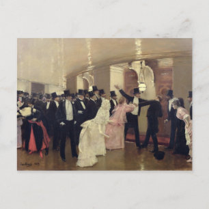 Carte Postale Argument dans les couloirs de l'Opéra, 1889