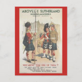 Carte Postale Argyll et Sutherland Highlanders (Devant)