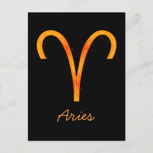 Carte postale Aries (Devant)