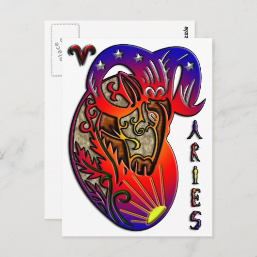 Carte Postale Aries (Devant / Derrière)