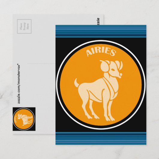 Carte postale Aries (Devant / Derrière)