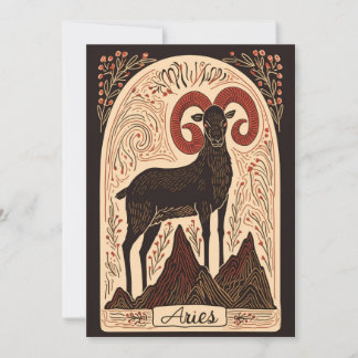 Carte postale - Aries Celestial Zodiac Art