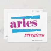 Carte Postale Aries Purple (Devant / Derrière)