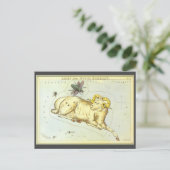 Carte Postale Aries Ram, Constellation Vintage, Miroir d'Uranie (Debout devant)
