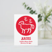 Carte postale Aries Sanskrit (Debout devant)