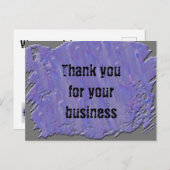 Carte Postale Aristic Merci pour votre clientèle (Devant / Derrière)