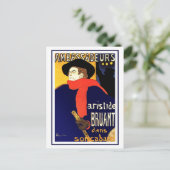 Carte postale : Aristide Bruant par Toulouse-Lautr (Debout devant)