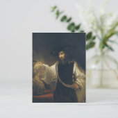 Carte Postale Aristote avec un buste de Homère par Rembrandt (Debout devant)