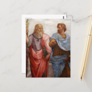 Carte Postale Aristote et Platon par Raphael