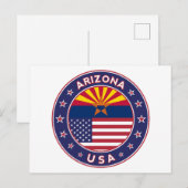 Carte Postale Arizona (Devant / Derrière)
