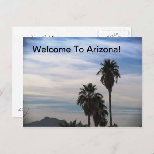 Carte postale Arizona (Devant / Derrière)