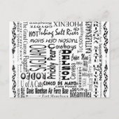 Carte Postale Arizona Buzz Mots (Devant)