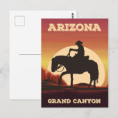 Carte Postale Arizona Cowboy (Devant / Derrière)