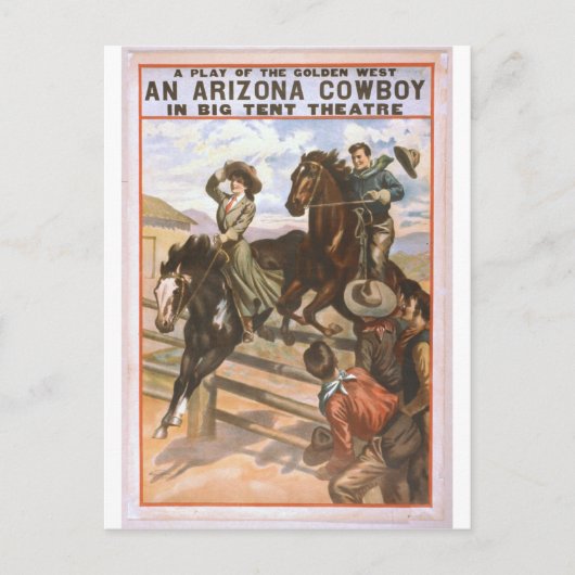 Carte postale Arizona Cowboy (Devant)