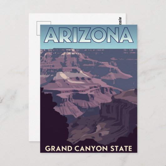 Carte Postale Arizona Grand Canyon State (Devant / Derrière)
