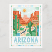 Carte Postale Arizona Grand Canyon State Summer Travel (Devant)