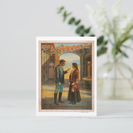 Carte Postale Arizona "L'affiche du plus grand spectacle d'Améri (Debout devant)