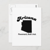 Carte Postale Arizona Motto - Pavement chaud (Devant / Derrière)
