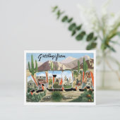 Carte Postale Arizona Salutations des États-Unis (Debout devant)