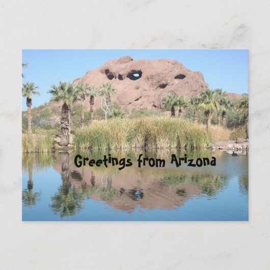 Carte Postale Arizona Salutations Phoenix Landmark Mountain (Devant)
