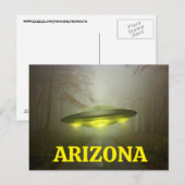 CARTE Postale ARIZONA SPACESHIP UFO (Devant / Derrière)