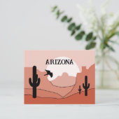 Carte Postale Arizona State Artistic Boho Monochromatic  (Debout devant)
