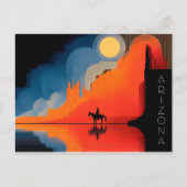 Carte Postale Arizona, style minimaliste (Devant)