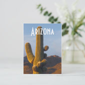 Carte Postale Arizona Sunlit Saguaro (Debout devant)