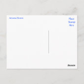 Carte postale Arizona Sunrise Cactus & Desert Trav (Dos)