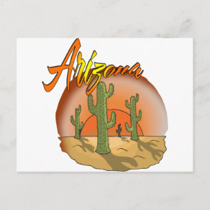 Carte Postale ARIZONA Sunset Cactus