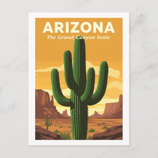 Carte Postale Arizona vintage (Devant)