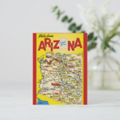 Carte Postale Arizona vintage Terre du Soleil (Debout devant)