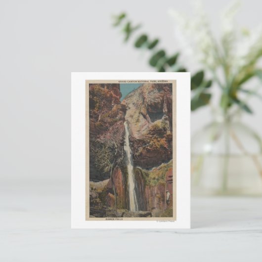 Carte Postale Arizona - Vue des chutes Ribbon à Grand Canyon (Debout devant)