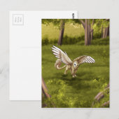 Carte Postale Arkaen - Barn Owl Griffin (Devant / Derrière)