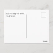 Carte Postale Arkansas (Dos)