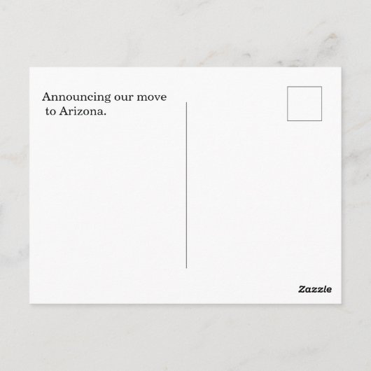 Carte Postale Arkansas (Dos)