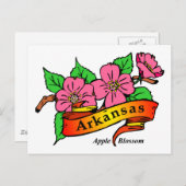 Carte Postale Arkansas Apple Blossom (Devant / Derrière)
