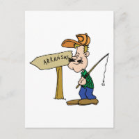 Arkansas AR Pêcheur Vintage voyage Souvenir