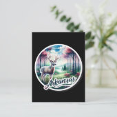 Carte Postale Arkansas, Cerf de Virginie, Passage (Debout devant)