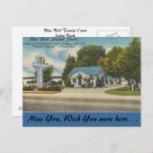 Carte Postale Arkansas, Cour touristique Blue Bird (Devant / Derrière)