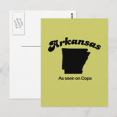 Carte Postale Arkansas Motto - Comme vu par les flics (Devant / Derrière)