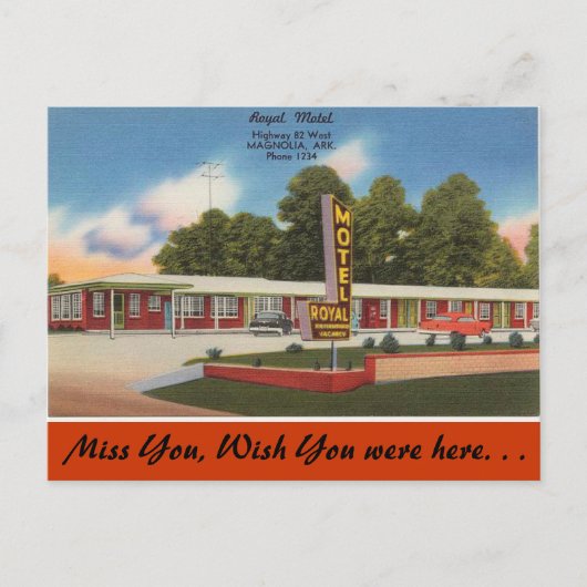 Carte Postale Arkansas, Royal Motel (Devant)