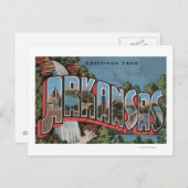 Carte Postale Arkansas (Scène De Cascade) - Grandes Scènes De Le (Devant / Derrière)
